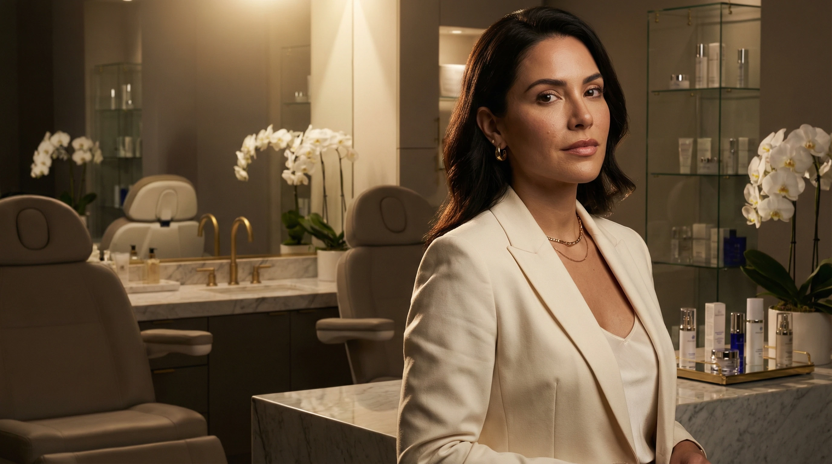 Med spa owner in luxury clinical space