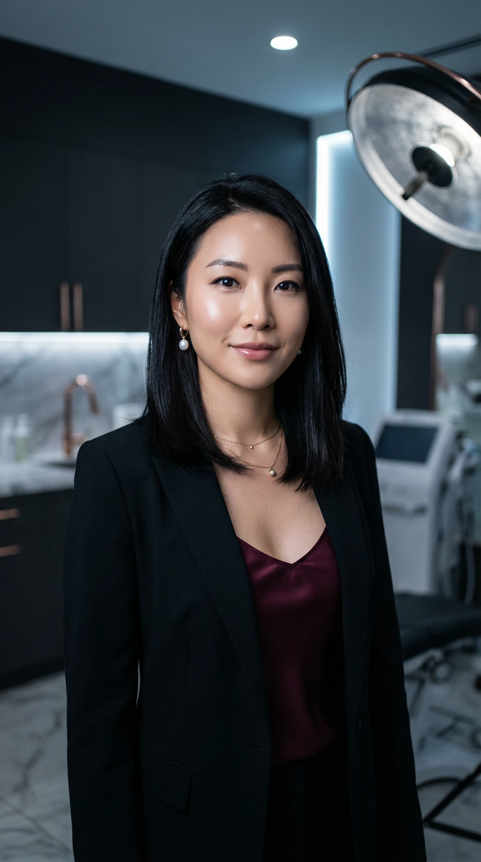 Med spa owner in luxury clinical space